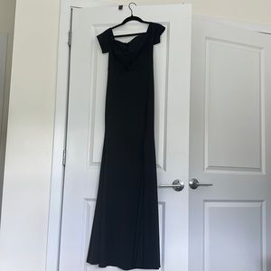 Black off the shoulder dress